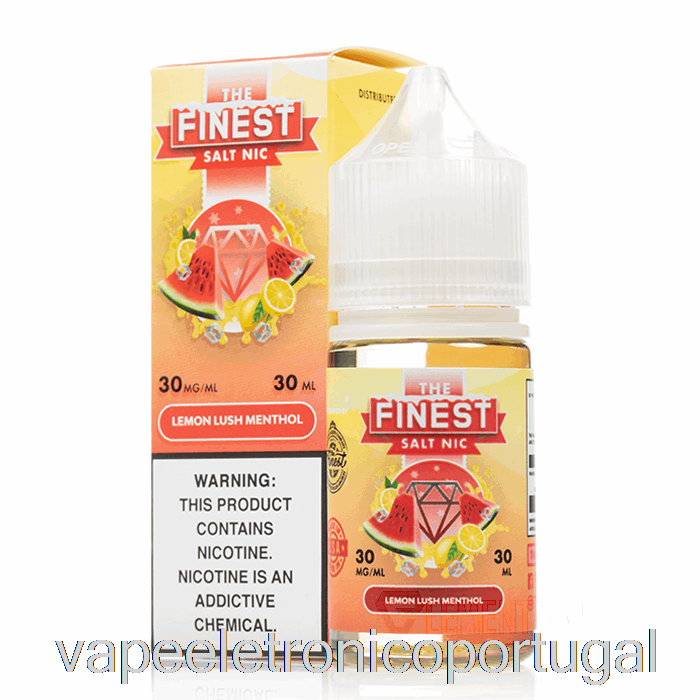 Vape Eletrônico Limão Exuberante Mentol - A Melhor Edição De Doces Salt Nic - 30ml 50mg